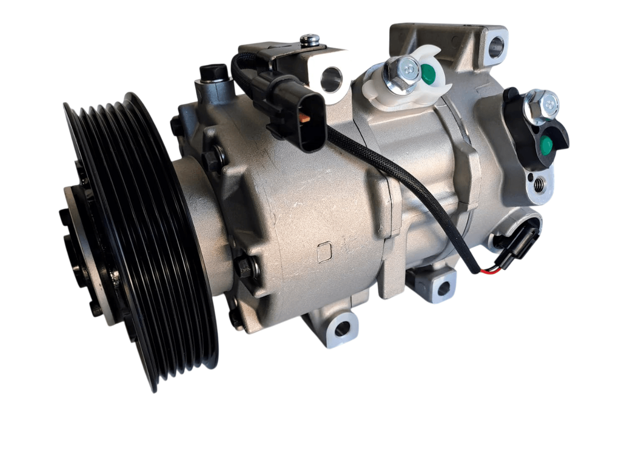 Premium AC Compressor with Multi-Groove Pulley – Complete Automotive Air Conditioning Component - Macshap