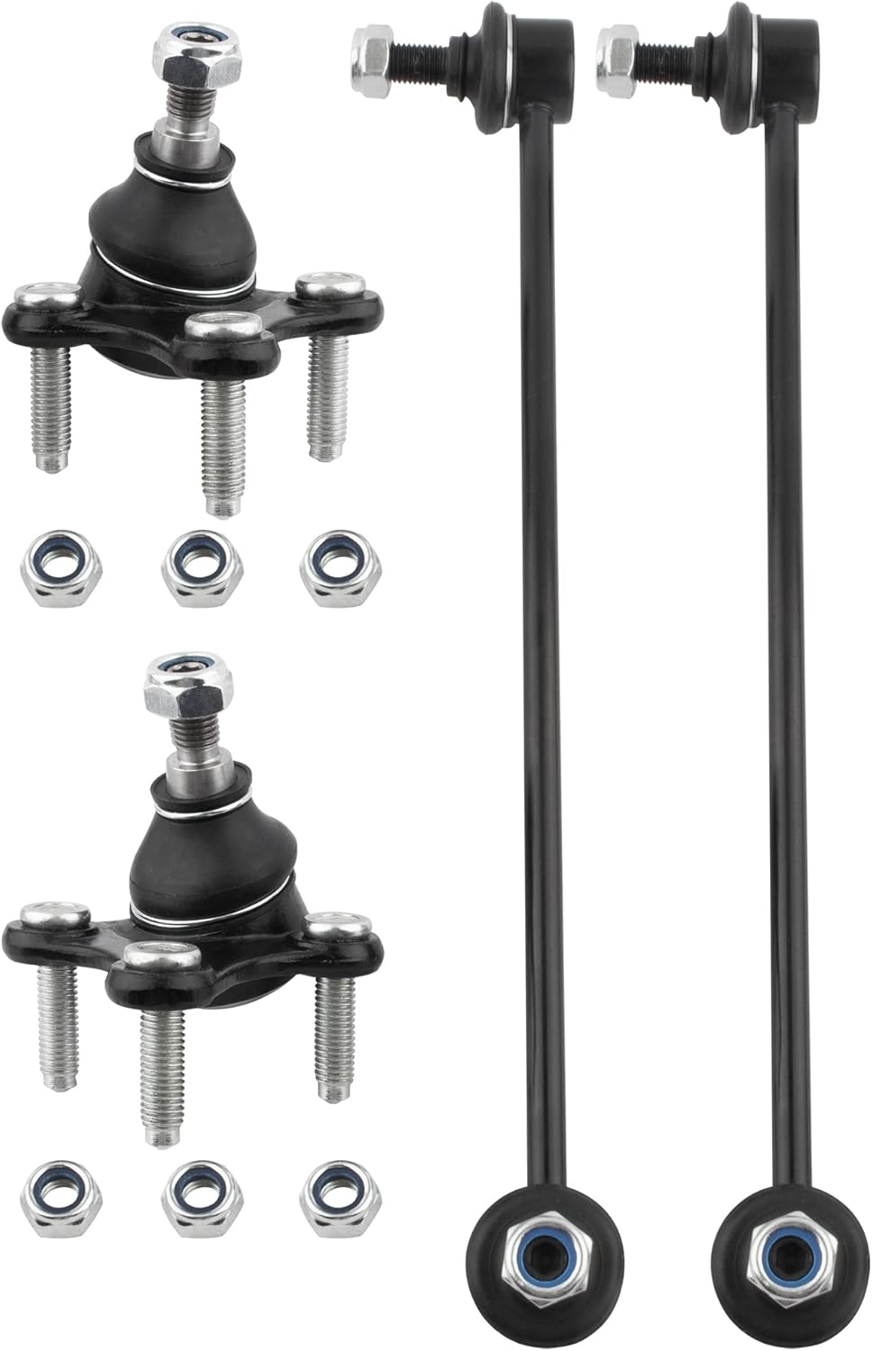Front Suspension 2pc Front Sway Bar Link Kit - Compatible with Audi A1 Allstreet & VW Polo Van - Replaces 6Q0411305ANS1/6Q0411314MS1/6Q0411314PS1