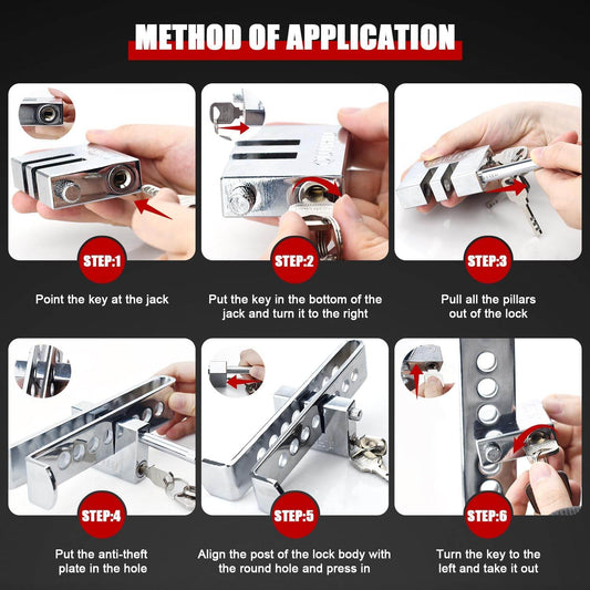 Heavy-Duty Clutch/Brake Pedal Lock – Ultimate Car Anti-Theft Device - Macshap