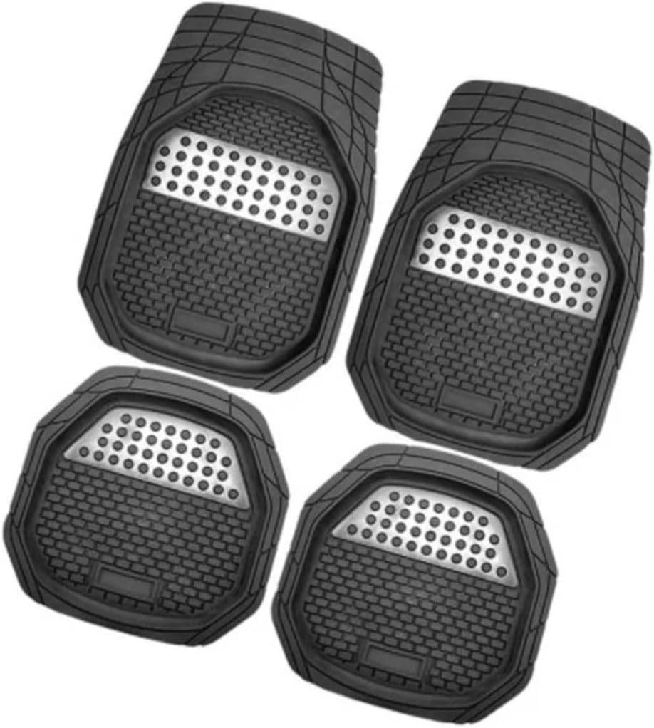 4-Piece Universal Car Floor Mats – Heavy Duty Trimmable Rubber Mats - Macshap