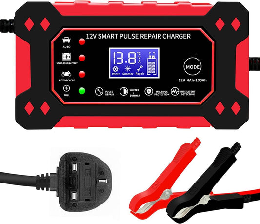 Car Battery Charger 12V 6-Amp Fully Automatic Smart Charger - Macshap