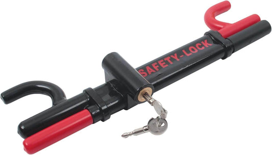 Double Rod Heavy-Duty Steering Wheel Lock – Ultimate Car Anti-Theft Device - Macshap