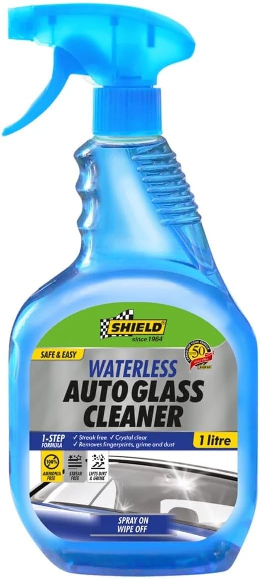 Shield SH997 Waterless Windscreen Wash (1 Liter) – Streak-Free Cleaning