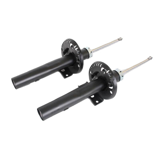 Two black shock absorbers