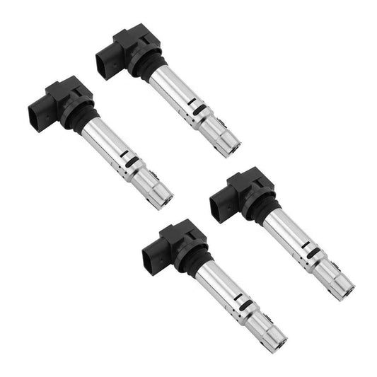 4-Pack Ignition Coils for VW/Audi (036905100A) - Compatible with Tiguan, Golf, A1, A3 - Macshap